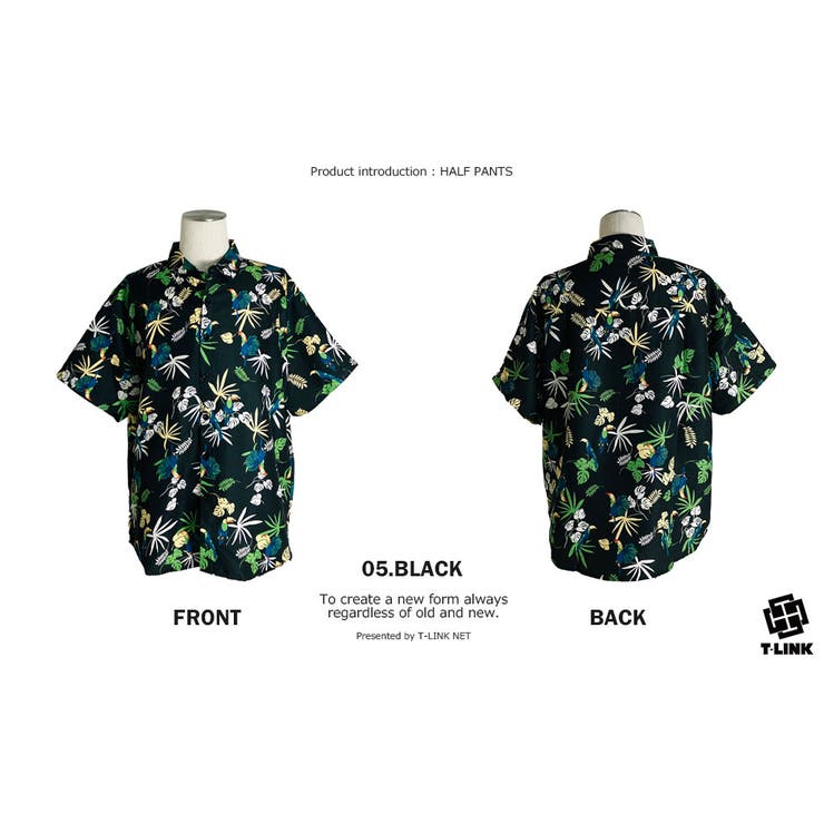ゆったりシルエット アロハシャツ メンズ[品番：TLKM0008879]｜T