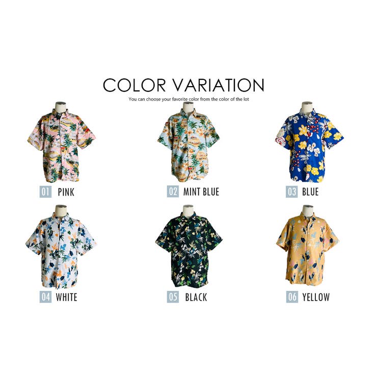 ゆったりシルエット アロハシャツ メンズ[品番：TLKM0008879]｜T