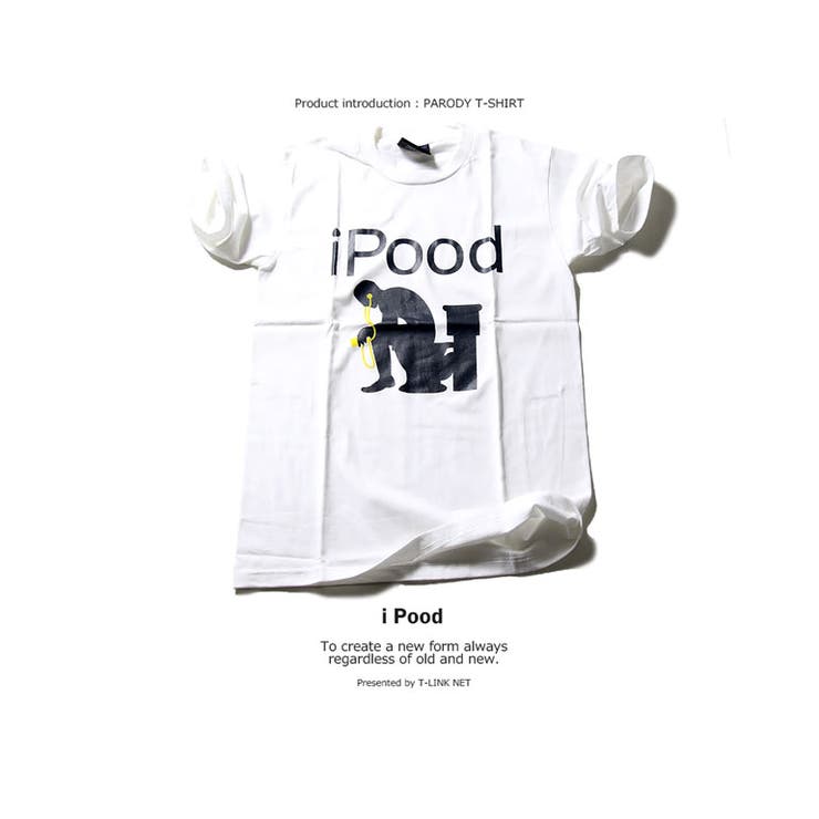 デザインTシャツ/i-pood?個性的/パロディTシャツtec005