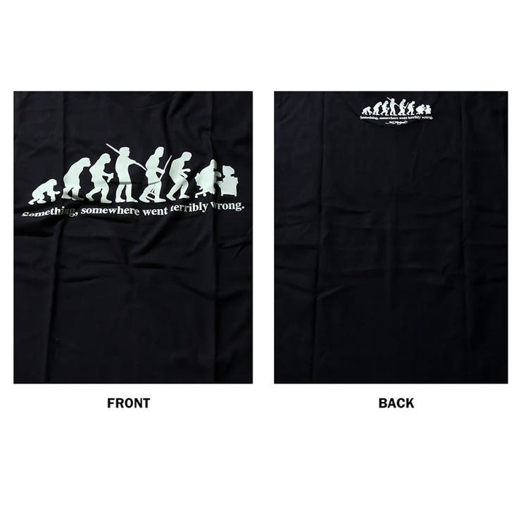 ★レビューを書いてメール便送料無料★デザインTシャツ猿から現代へ【個性的パロディTシャツ】tec008