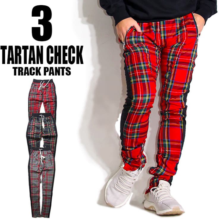 タータンチェック トラックパンツ 全3色 品番 Tlkm T Link ティーリンク のメンズ ファッション通販 Shoplist ショップリスト