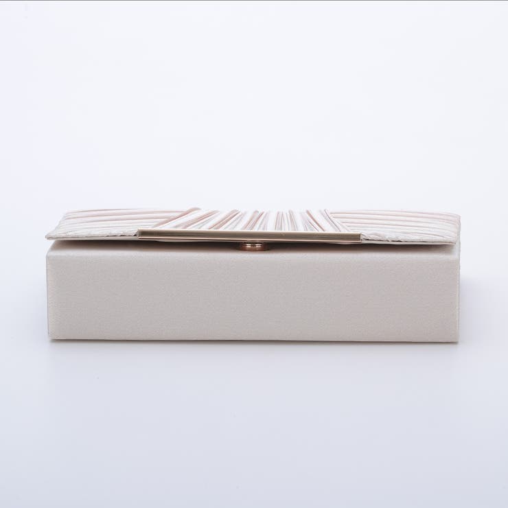 サテンプリーツパーティーバッグ クラッチバッグ チェーン付き2WAY | AUNI | 詳細画像5 
