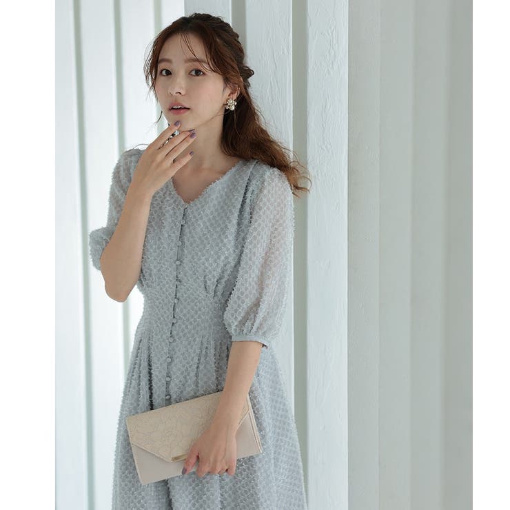 レター型レースパーティーバッグ クラッチバッグ チェーン付き2WAY | AUNI | 詳細画像6 