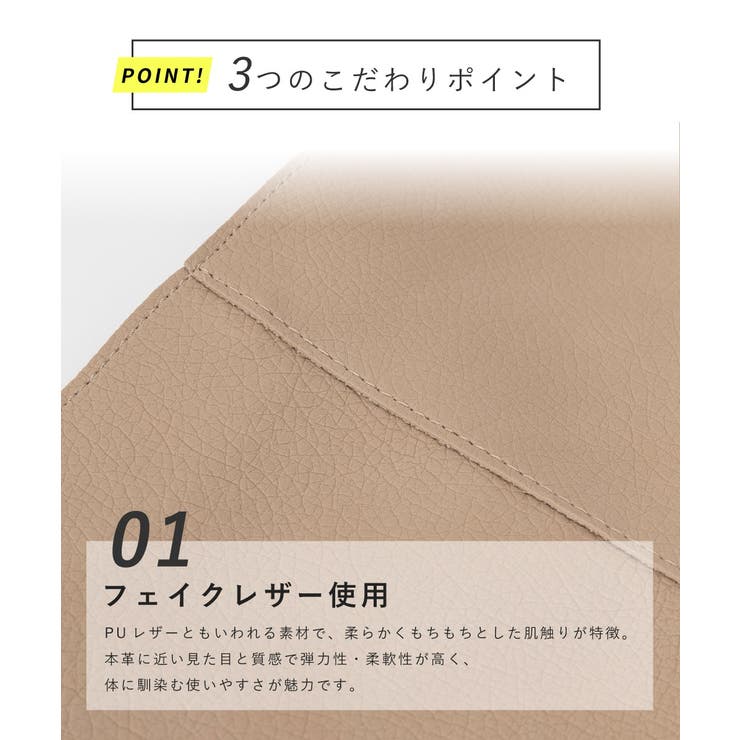 ショルダーバッグ レディース 黒 白 バッグ 大容量 軽量 シンプル | AUNI | 詳細画像4 