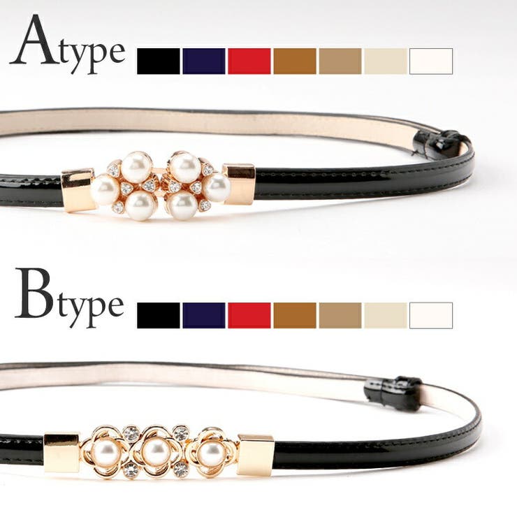 細ベルト レディース パール | AUNI | 詳細画像3 