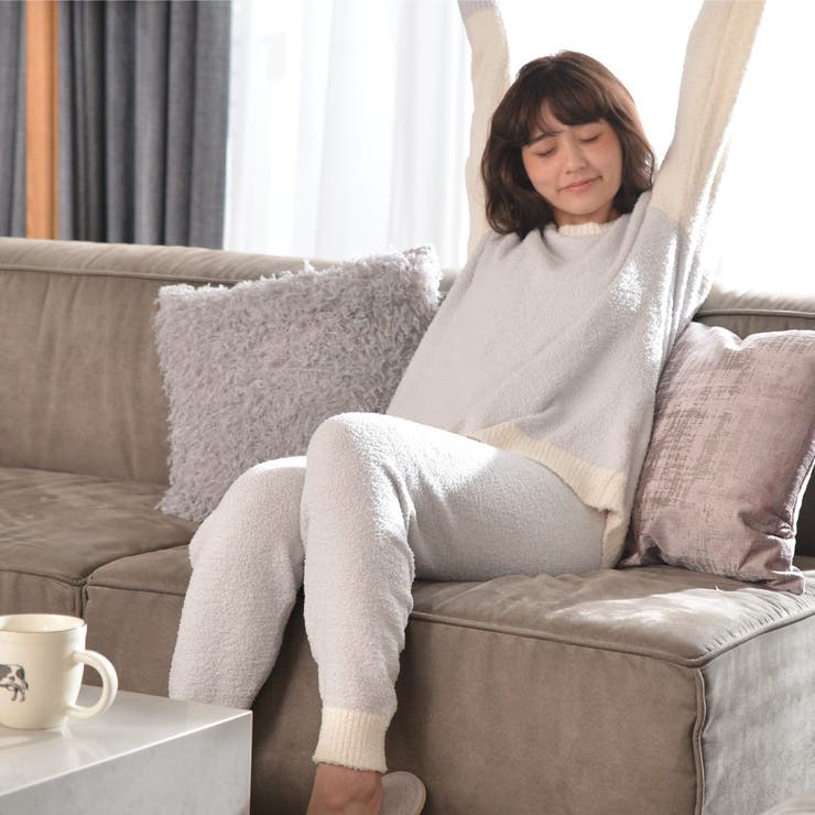 ルームウェア レディース 冬 上下 もこもこ パジャマ 長袖 セットアップ 秋 | AUNI | 詳細画像9 