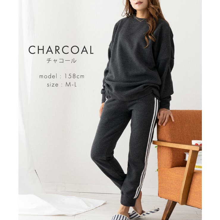 裏起毛 ルームウェア レディース 上下セット 冬 体型カバー パジャマ | AUNI | 詳細画像9 