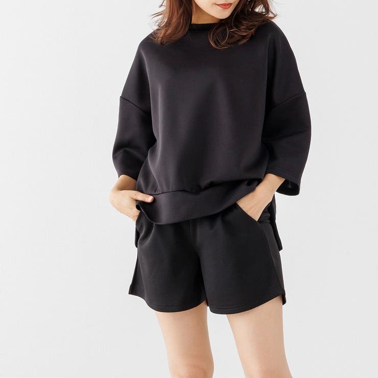 ルームウェア レディース 上下 パジャマ 上下セット トップス ショートパンツ | AUNI | 詳細画像4 