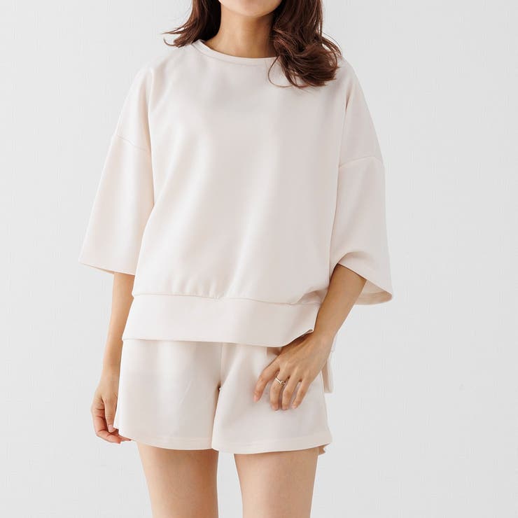 ルームウェア レディース 上下 パジャマ 上下セット トップス ショートパンツ | AUNI | 詳細画像12 