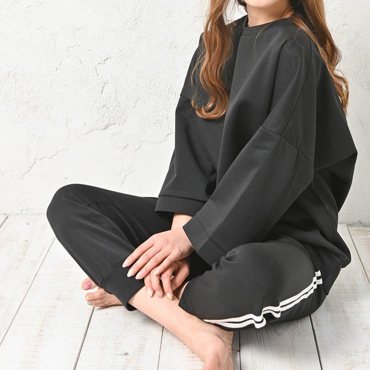 ルームウェア 上下セット 体型カバー レディース 上下 大きいサイズ 半袖 | AUNI | 詳細画像5 