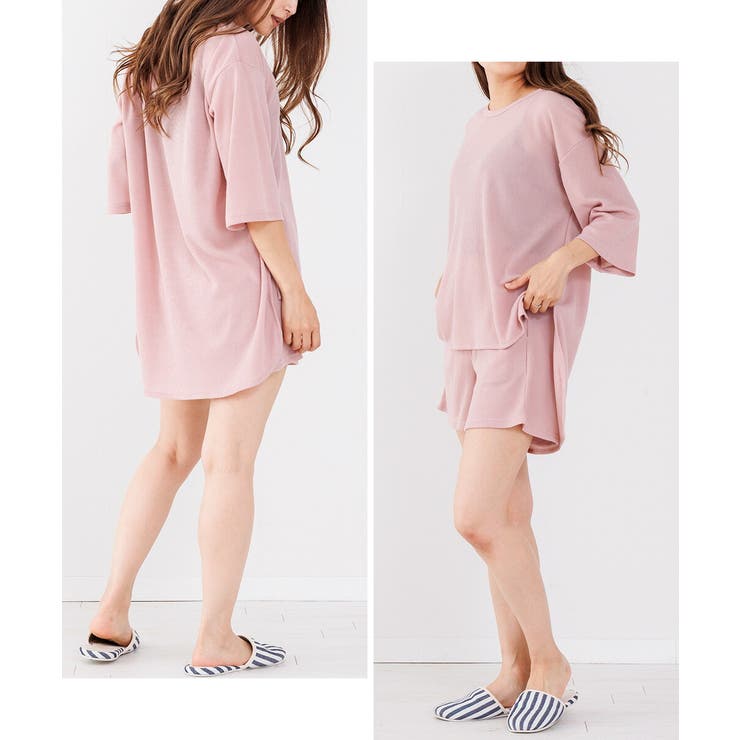 ルームウェア レディース 上下セット 体型カバー ワッフル素材 上下 | AUNI | 詳細画像7 