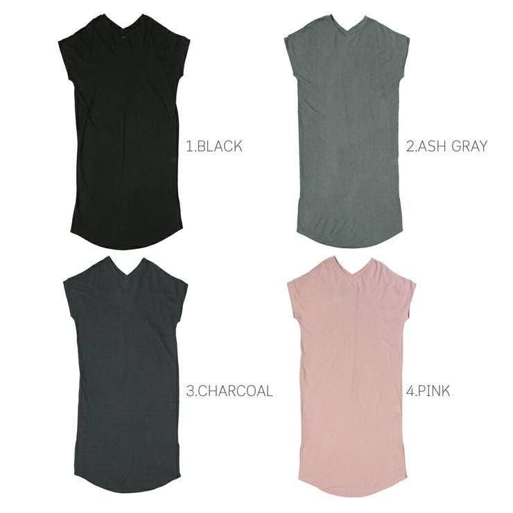 ルームウェア レディース ワンピース ロング トップス Vネック ゆったり | AUNI | 詳細画像8 