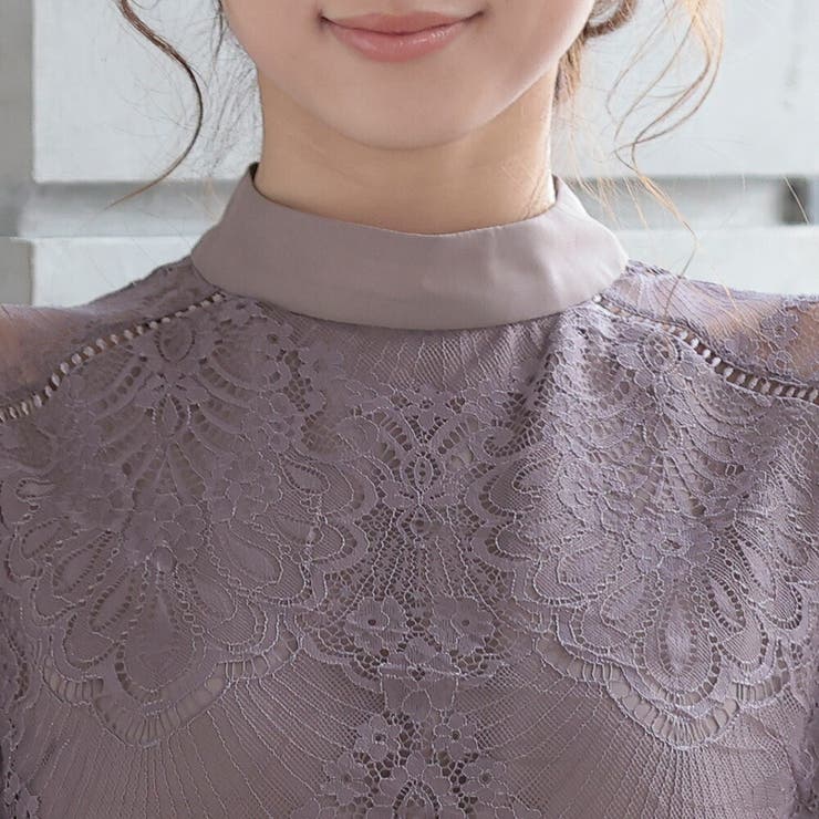 ボトルネックフレアドレス ウエストゴム オケージョン | AUNI | 詳細画像11 