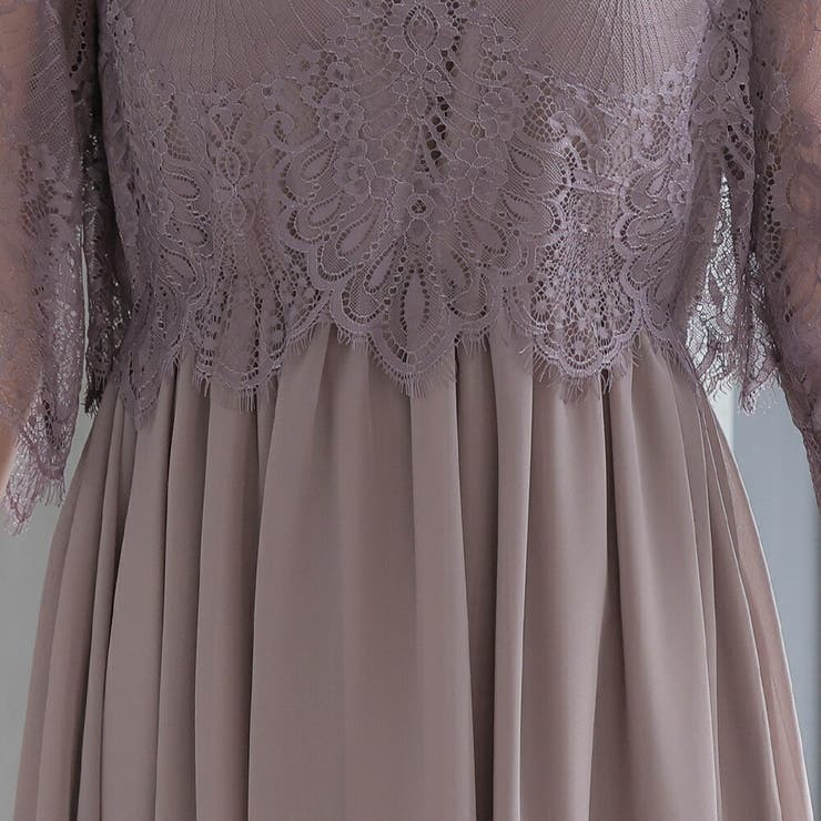 ボトルネックフレアドレス ウエストゴム オケージョン | AUNI | 詳細画像13 