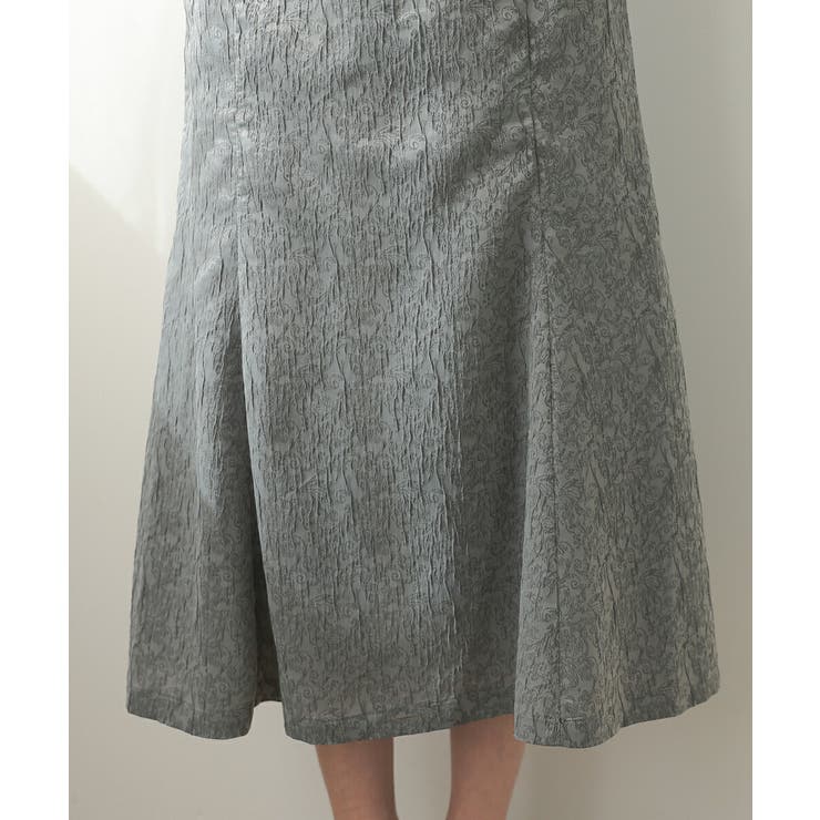 キャンディスリーブジャガードドレス マーメイド ダマスク柄 ジャガード | AUNI | 詳細画像17 