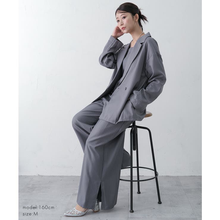 プラクティカルセットアップ パンツドレス ジャケット オールインワン | AUNI | 詳細画像9 