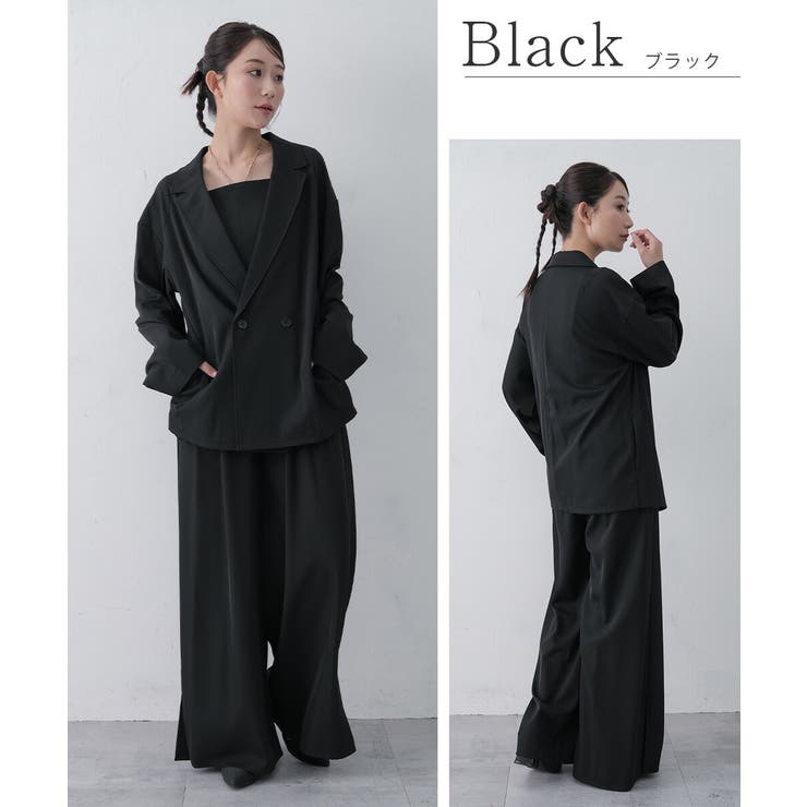 プラクティカルセットアップ パンツドレス ジャケット オールインワン | AUNI | 詳細画像10 