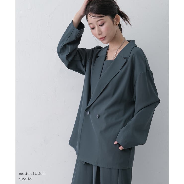 プラクティカルセットアップ パンツドレス ジャケット オールインワン | AUNI | 詳細画像15 