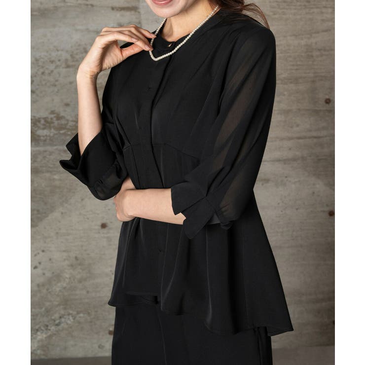 ワイドパンツセットアップ パンツドレス ハイウエスト オケージョン | AUNI | 詳細画像5 