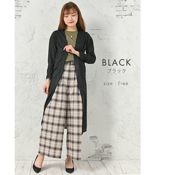 カーディガン 秋 レディース ロング 紫外線対策 焼かない 体型カバー | AUNI | 詳細画像5 