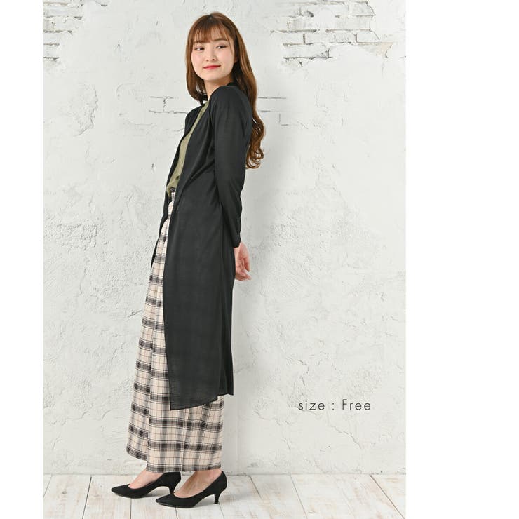 カーディガン 秋 レディース ロング 紫外線対策 焼かない 体型カバー | AUNI | 詳細画像7 