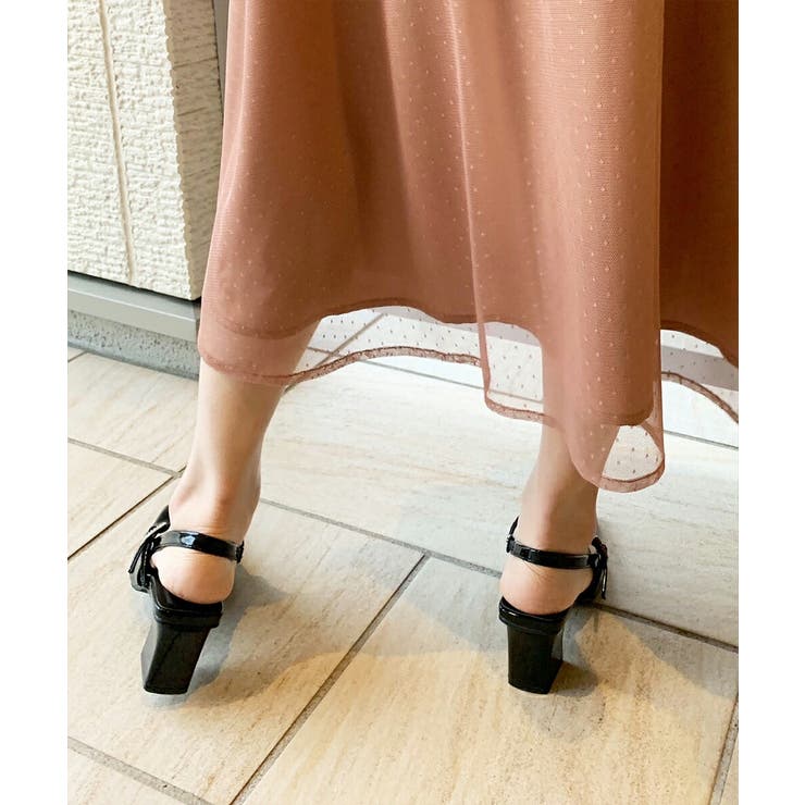 グリッターストラップ付きパンプス 6cmヒール スクエアトゥ | AUNI | 詳細画像8 