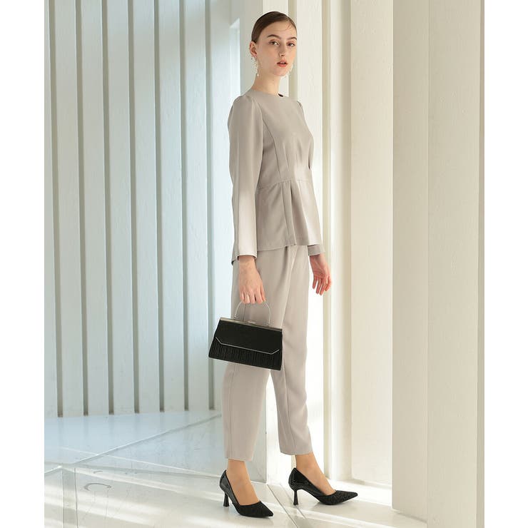 ペプラムブラウスパンツスーツ 2点セット オケージョン | AUNI | 詳細画像7 