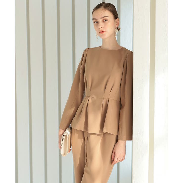 ペプラムブラウスパンツスーツ 2点セット オケージョン | AUNI | 詳細画像10 