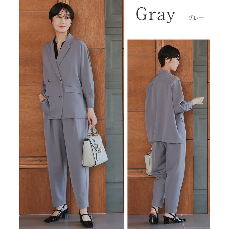 ドルマンスリーブデザインパンツスーツ セットアップ オーバーサイズ | AUNI | 詳細画像9 