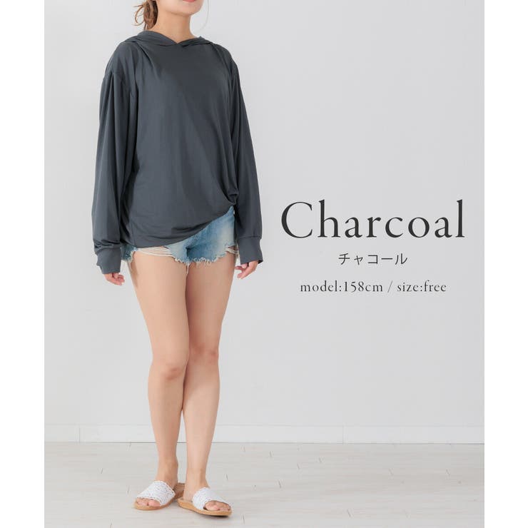 ラッシュガード 秋 レディース 長袖 大きいサイズ パーカー 体型カバー 水着 | AUNI | 詳細画像9 