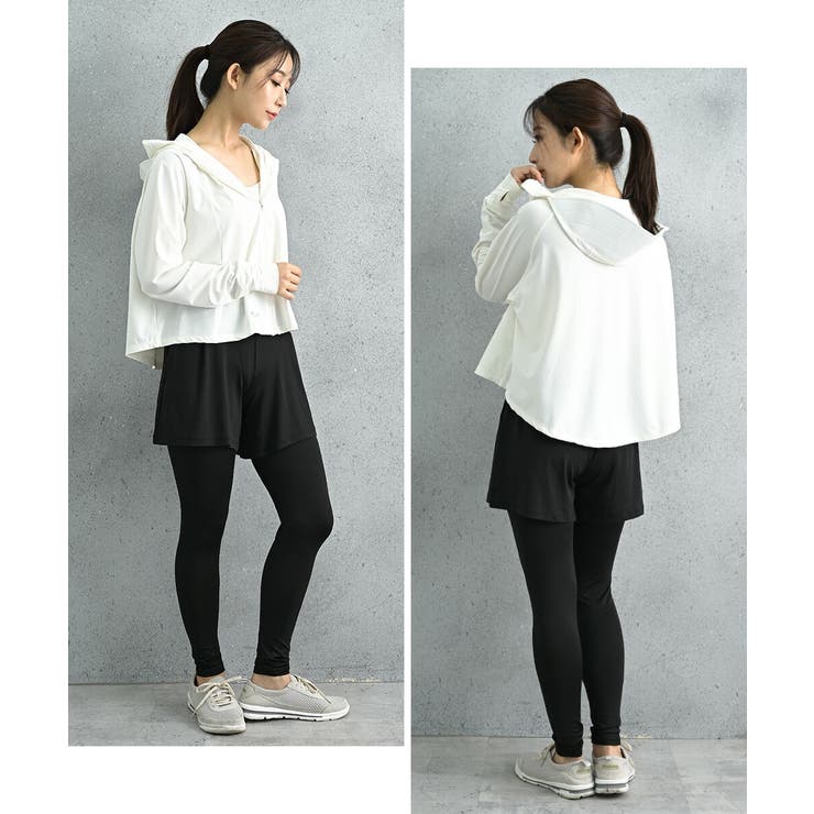 ラッシュガード レディース 日焼け防止 UVカット 水着 ポンチョ パーカー | AUNI | 詳細画像7 