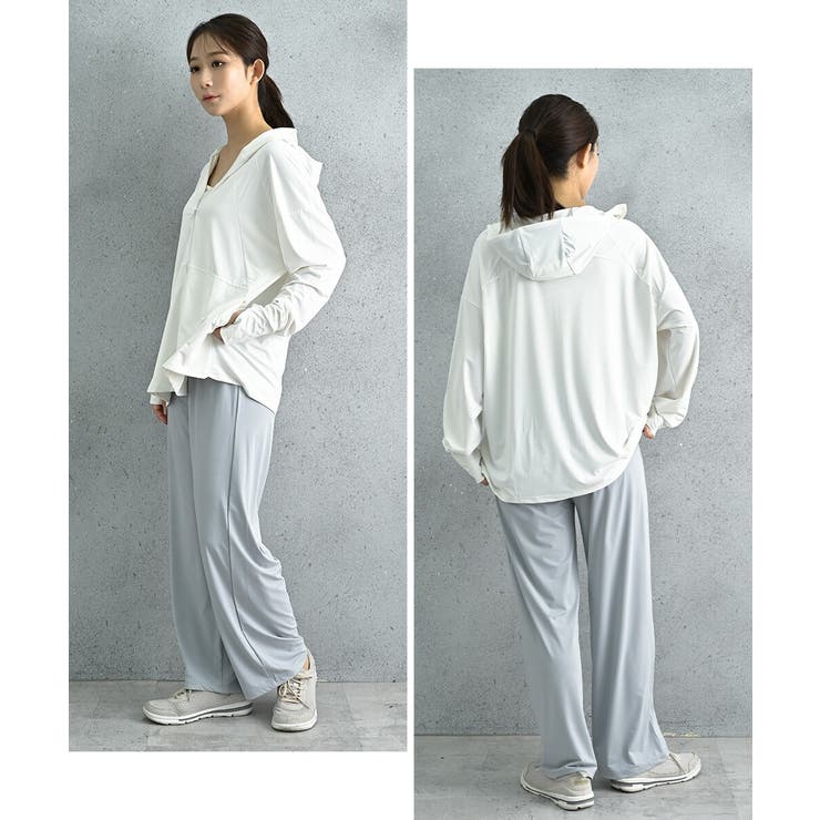 ラッシュガード レディース 日焼け防止 パーカー UPF50+ UVカット | AUNI | 詳細画像7 