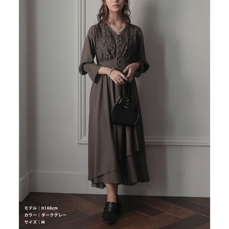 ダークグレー | 結婚式 ドレス パーティードレス オケージョンドレス ワンピース レディース | AUNI