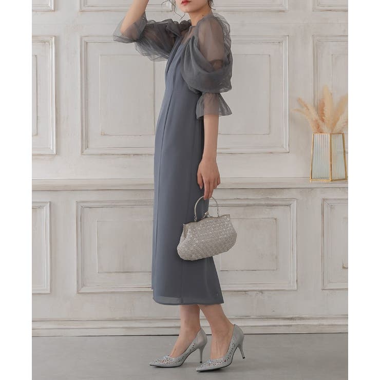 アッシュネイビー | 結婚式 ドレス パーティードレス オケージョンドレス ワンピース レディース | AUNI