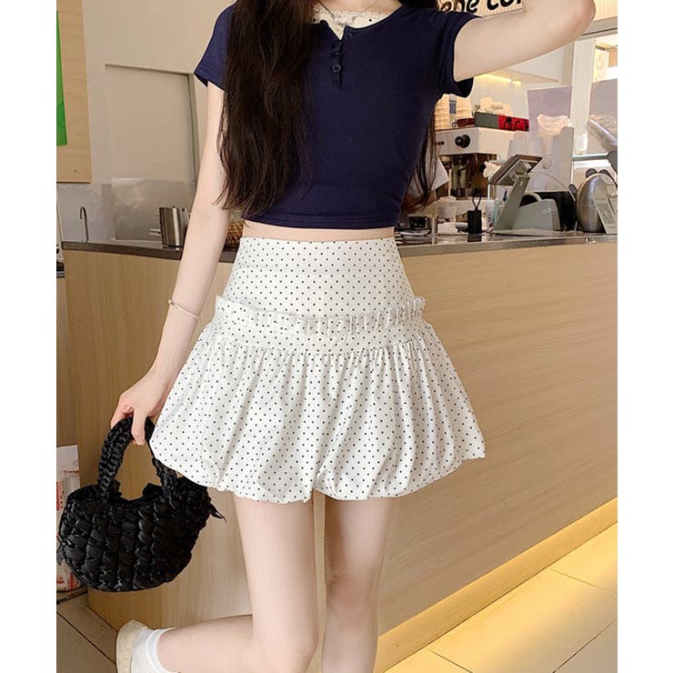 ドットフリルバルーンミニスカート | Axis | 詳細画像12 