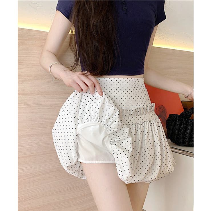 ドットフリルバルーンミニスカート | Axis | 詳細画像13 