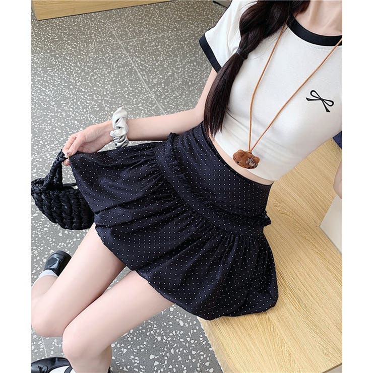 ドットフリルバルーンミニスカート | Axis | 詳細画像4 