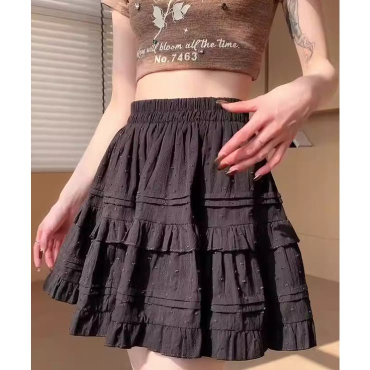 ドット刺繍 フリルレースミニスカート/インナーパンツ付き | Axis | 詳細画像8 