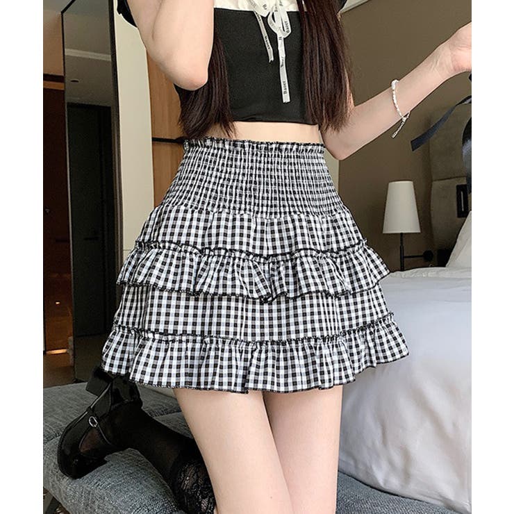 チェックティアードミニスカート | Axis | 詳細画像5 