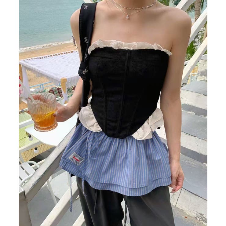 ブルー | アソートフリルレイヤードスカート | Axis