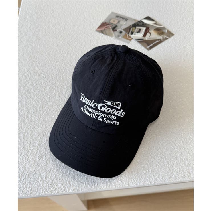 ブラック | 刺繍ロゴ ナイロンキャップ | Axis