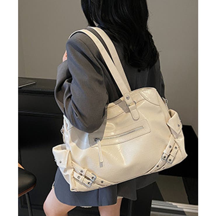 PU 2WAY仕様 フェイクレザーボストンバッグ | Axis | 詳細画像2 