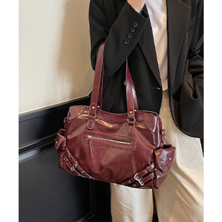 PU 2WAY仕様 フェイクレザーボストンバッグ | Axis | 詳細画像4 