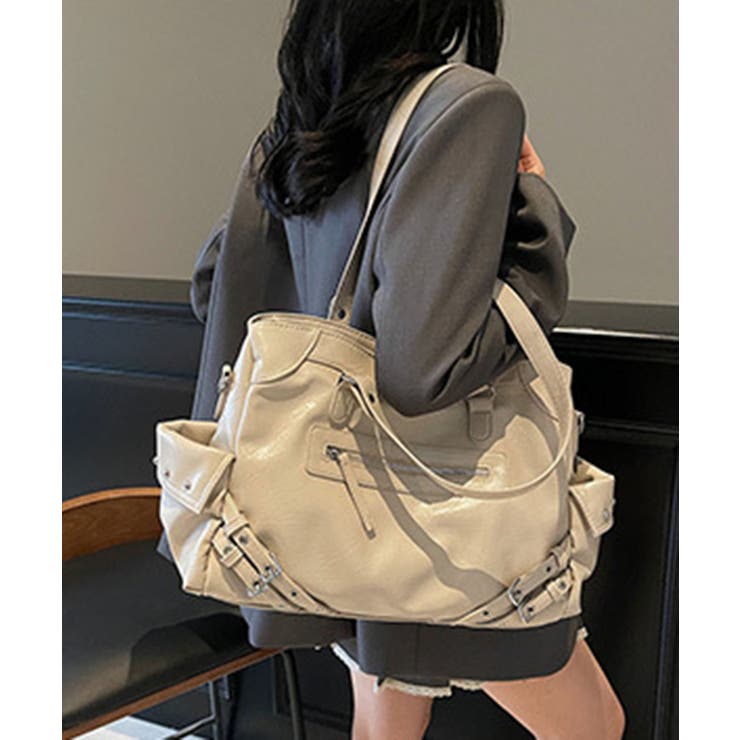 PU 2WAY仕様 フェイクレザーボストンバッグ | Axis | 詳細画像5 