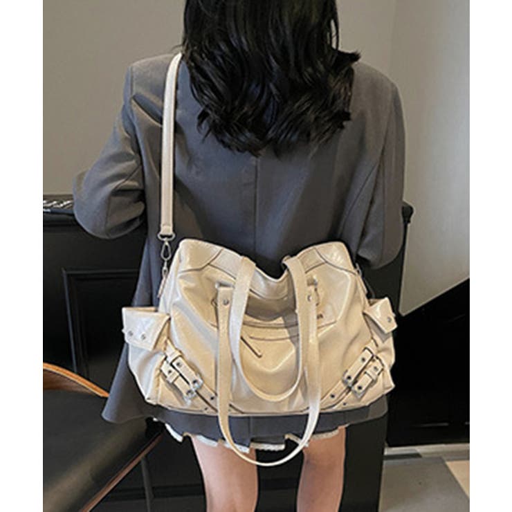 PU 2WAY仕様 フェイクレザーボストンバッグ | Axis | 詳細画像6 