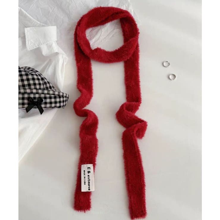 レッド | シャギーナローマフラー ボーダータイ | Axis