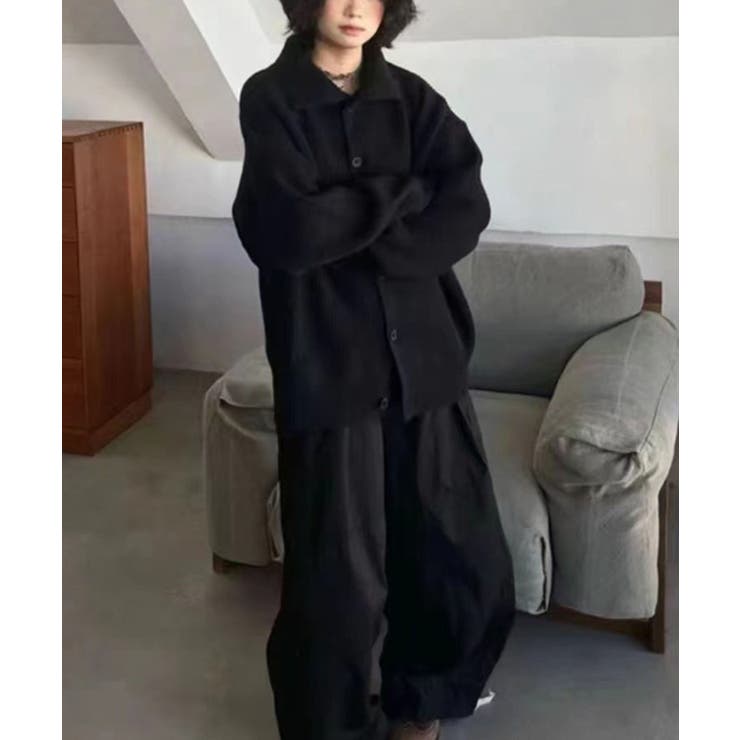 衿付きリブニットカーディガン | Axis | 詳細画像5 