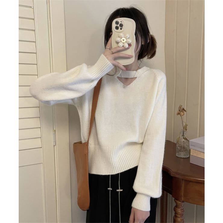 ボタン付きデザインニットプルオーバー | Axis | 詳細画像3 