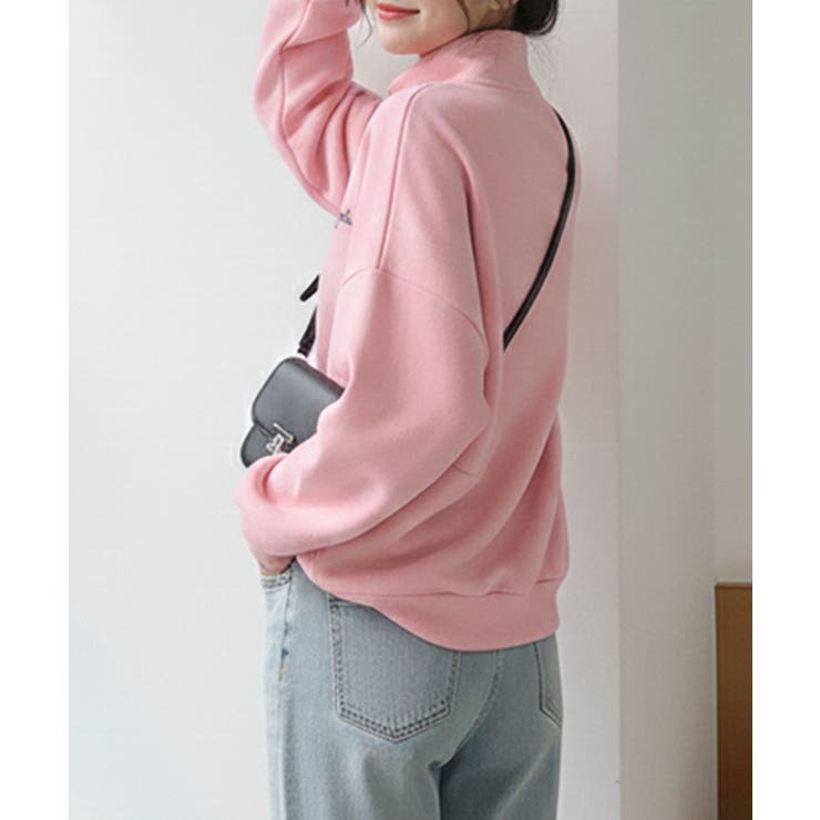 ワンポイント刺繍入り ハーフジップスウェット | Axis | 詳細画像13 