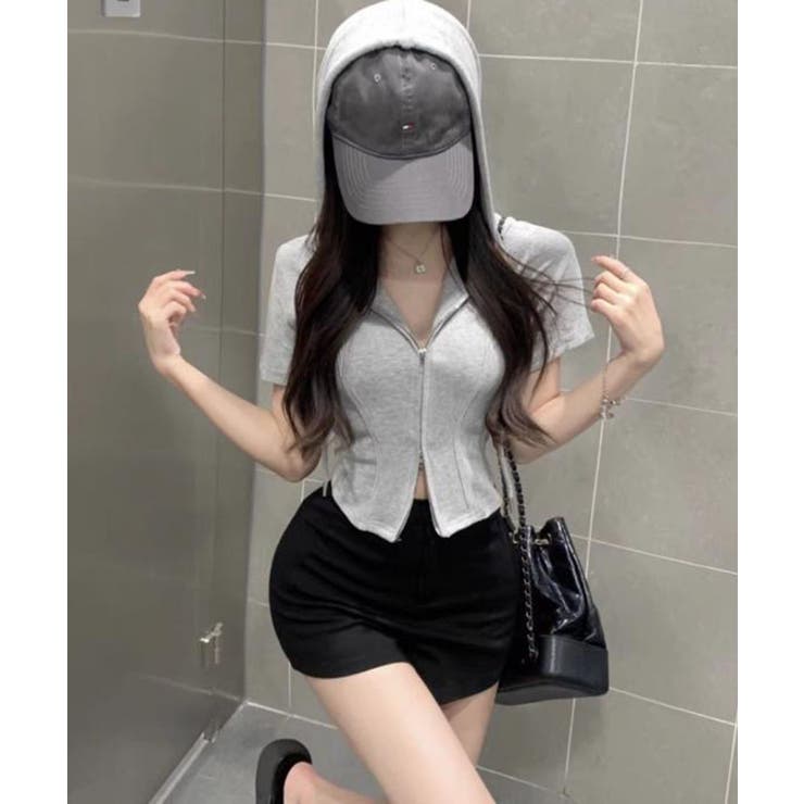 クロップド丈ZIPパーカー | Axis | 詳細画像4 